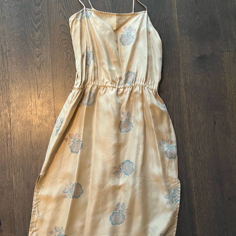 Horses Atelier gold peony dress